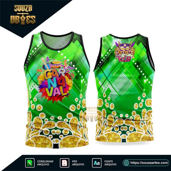 Arte Vetor Camisa Abadá Bloco Carnaval 2026 Corel Draw X7 para sublimação