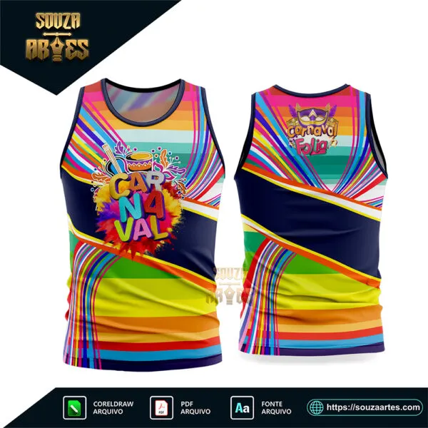 Arte Vetor Camisa Abadá Bloco Carnaval 2026 Corel Draw X7 para sublimação