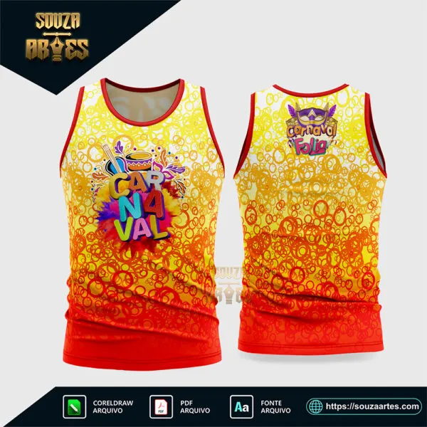 Arte Vetor Camisa Abadá Bloco Carnaval 2026 Corel Draw X7 para sublimação